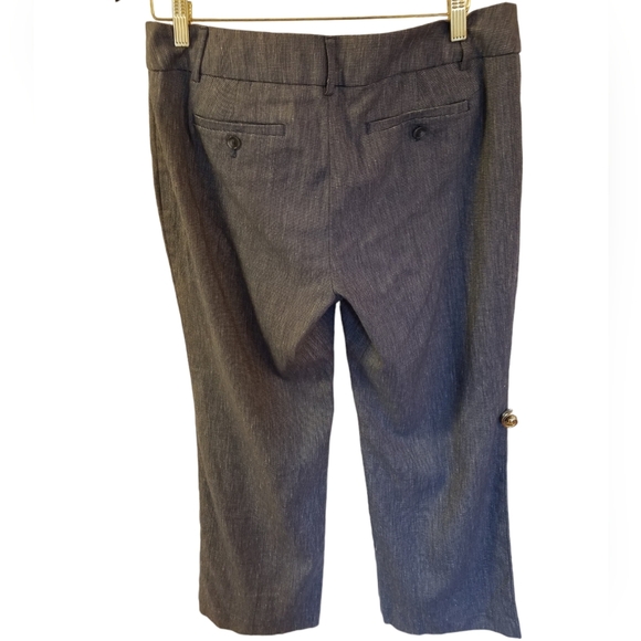 LOFT Petites Marisa Trouser Blue Linen Blend Pants Size 12P - Picture 3 of 15